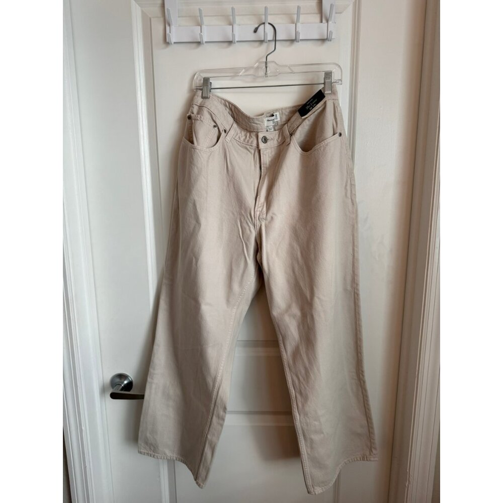 Abercrombie & Fitch Women's Cream Jeans